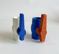 Fabricante Válvula de bola de agua con mango de PVC con materiales de construcción de bloqueo para la venta
