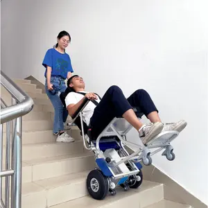 पुनर्वास इलेक्ट्रिक सीढ़ी चढ़ना व्हीलचेयर विकलांग लोगों के लिए संचालित सीढ़ी पर्वतारोही
