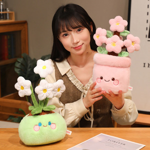 Simpatico peluche a forma di <span class=keywords><strong>narciso</strong></span> e narcisello, pianta in vaso, articolo decorativo creativo, regalo di compleanno, regalo di San Valentino - Product Image 4