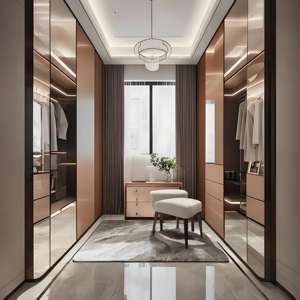 Armarios modernos ligeros de lujo de MDF, guardarropa portátil y plegable, muebles para dormitorio y sala de estar para uso doméstico o de hotel - Product Image 2