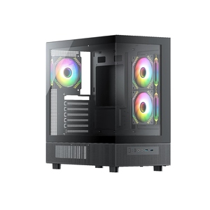 Boîtier de jeu Offre Spéciale Mid Tower avec verre trempé USB3.0 HD prend en charge la carte mère EATX/<span class=keywords><strong>ATX</strong></span>/<span class=keywords><strong>Micro</strong></span> <span class=keywords><strong>ATX</strong></span>/ITX - Product Image 2
