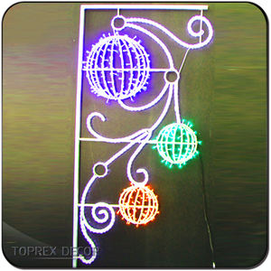 Toprex декор, оптовая продажа, уличные беспроводные украшения, светодиодные Рождественские огни, флагшток - Product Image 6