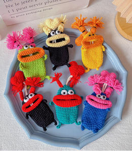 Vente en gros chaude mignon saucisse bouche voiture <span class=keywords><strong>clé</strong></span> couverture tricot <span class=keywords><strong>à</strong></span> la main décalé <span class=keywords><strong>laine</strong></span> poupée <span class=keywords><strong>clé</strong></span> sac pendentif enfants cadeau porte-clés - Product Image 1