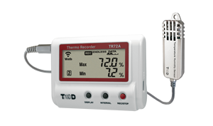 T&D WiFi Temperature & Humidity with External Probe +/-2.5% & +/-0.3C Accuracy 0.1C Resolution TR72A-S - Product Image 3