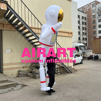 Costume de marionnette gonflable, marionnette de marche gonflable de haute qualité, marionnette gonflable d'astronaute en tissu Oxford 420D marionnette d'homme de l'espace