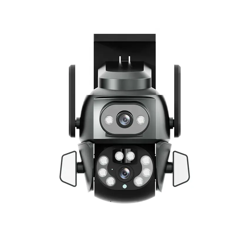 Yeni Carecam Pro 10X Zoom çift Lens gece görüş kamera 4MP güvenlik kablosuz Wifi güvenlik kamerası