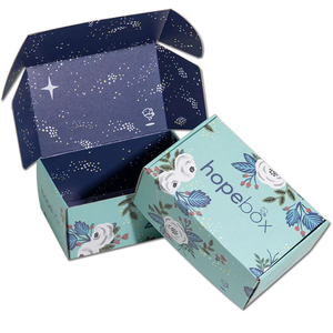 Caja de regalo de cartón cosmético de fácil Devolución de calidad gratuita OEM y ODM, logotipo personalizado impreso en relieve, hermoso diseño - Product Image 1