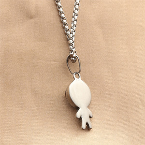 Collar con Colgante de Alien de Acero Inoxidable, Joyería de Moda para Hombre, Diseño de Dibujos Animados 280573 - Product Image 3