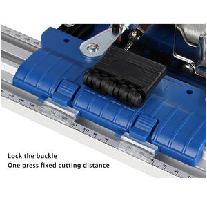 <span class=keywords><strong>Guide</strong></span> de <span class=keywords><strong>scie</strong></span> <span class=keywords><strong>circulaire</strong></span> <span class=keywords><strong>pour</strong></span> le travail du bois, avec rail coulissant fixe et limiteur de coupe, <span class=keywords><strong>pour</strong></span> machines à découper le bois et projets de bricolage manuels - Product Image 6