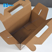 Logo personnalisé Imprimé Oeuf de Poussin Emballage Cadeau Boîte en carton ondulé Emballage en carton Boîte en carton ondulé avec poignée