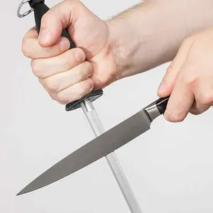 Afilador de cuchillos profesional, afilador de acero, cuchillo
