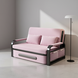 Canapé-lit portable moderne avec <span class=keywords><strong>housse</strong></span> en lin, compressé <span class=keywords><strong>sous</strong></span> <span class=keywords><strong>vide</strong></span>, à ressort rapide, installation facile, inclinable pour salon - Product Image 3