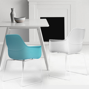 Worthbuy — chaise de <span class=keywords><strong>salle</strong></span> <span class=keywords><strong>à</strong></span> <span class=keywords><strong>manger</strong></span> en plastique, modèle Simple, <span class=keywords><strong>à</strong></span> bas prix, avec accoudoir - Product Image 2