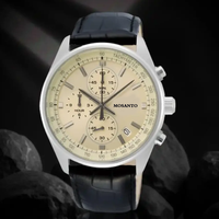 Nouvelle montre multifonction en quartz de luxe pour hommes avec cadran personnalisé avec logo, bracelet en cuir de 22 mm