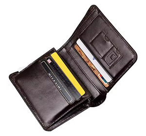 Men's <b>Wallet</b> Genuine Leather <b>Wallet</b> <b>Wallet</b> <b>RFID</b> <b>Blocking</b> Trifold Bifold Slim Extra Capacity Genuine Leather for Men Short - Product Image 1