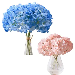 Fiori artificiali matrimonio festa a casa fai da te ortensia seta testa di fiore decorazione floreale