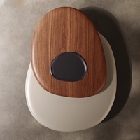 Table basse en bois de style italien moderne et créatif Jiayi, meubles de salon, design simple, forme irrégulière, galet rotatif