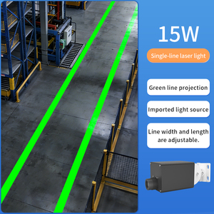 Projecteur laser de sécurité virtuel vert, rouge, bleu avec support rotatif pour zone de chargement en quai - Product Image 1