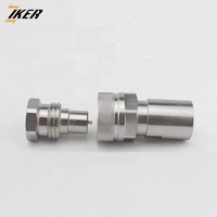 10000 PSI VVS 螺纹连接自密封式母头/公头液压快速接头，用于压力下工作，轮式装载机快速接头