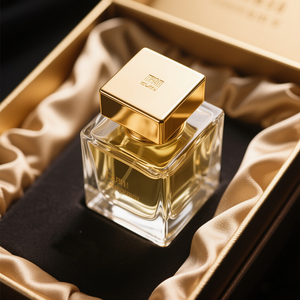 Custom Clear Square <b>Perfume</b> Glass <b>Bottle</b> 30ml 50ml 100ml <b>Perfume</b> <b>Bottle</b> with Gold Cap Gift Box - Product Image 2