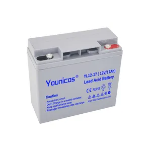 Yeuuncos — batterie de stockage solaire au plomb, pour accumulateur AGM 12v 17ah ups, pour éclairage led