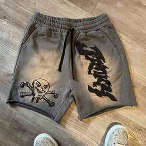 Shorts personnalisés avec logo, imprimés en mousse, coupés et cousus, effet délavé soleil, délavé à la pierre, vintage, vieilli, délavé à l'acide – Fabricant - Product Image 3