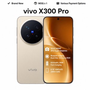 ลดราคาสุดคุ้ม! โทรศัพท์มือถือ VIVO X300 Pro กล้อง ZEISS หน้าจอ 6.78 นิ้ว ชิปเซ็ต Dimensity 9500 แบตเตอรี่ขนาดใหญ่ 6510mAh ถ่ายวิดีโอ 4K 120fps หน้าจอถนอมสายตา - Product Image 1