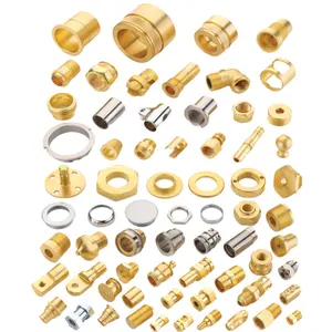 High Precision Brass Turned Components Custom Rapid Prototyping OEM Customized CNC Brass Electrical Fittings