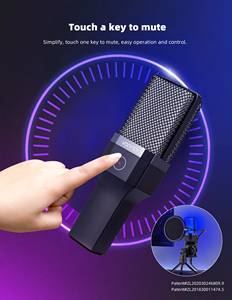Một nút câm RGB USB máy tính để bàn chơi game Microphone Studio streaming Tripod condenser Máy tính để bàn RGB chơi game Microphone - Product Image 6