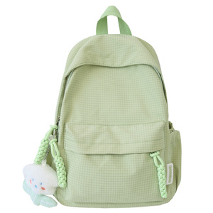 Mini <b>Backpack</b> For Female Students Lightweight Solid Color With Interior Zipper Pocket <b>School</b> Education Summer 2024 - Product Image 5