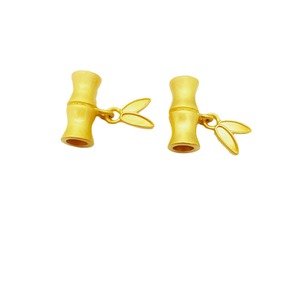Bamboo Shaped Matte Gold Alloy Jewelry Pendant 17.5mm DIY Findings For Necklace Bracelet Accessories - Product Image 5