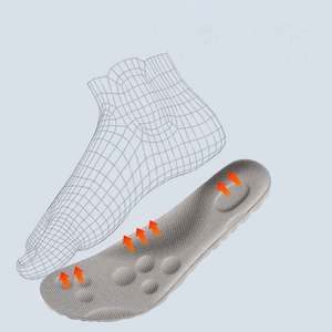 Semelles de sport en latex à haute élasticité, coussinets souples pour chaussures, soutien de la voûte plantaire, semelles orthopédiques respirantes, déodorantes, amortissantes - Product Image 4