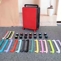 Valise à roulettes de bonne qualité avec serrure TSA, ouverture frontale à 4 roues, durable, avec impression UV, motifs personnalisés, bagage à main