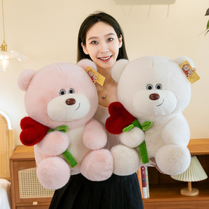 Regalos de San Valentín, Rosas, Osito de Peluche, Juguetes de Peluche Súper Suaves, Osito de Peluche con Latido de Corazón, Muñeco de Osito Pequeño - Product Image 6