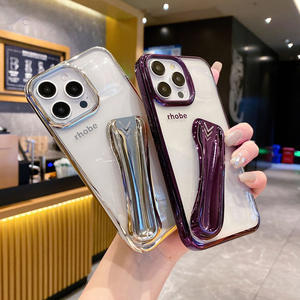 Lucidalabbra per il trucco porta rossetto custodie morbide per telefoni cellulari placcate in <span class=keywords><strong>oro</strong></span> per <span class=keywords><strong>iphone</strong></span> X 11 <span class=keywords><strong>12</strong></span> 13 14 15 Pro Max - Product Image 4