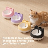 Fontaine à eau portable pour chat, fontaine à eau automatique pour chat, distributeur d'eau pour petits animaux de compagnie, pour les voyages et la maison, 4 couleurs