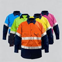 Vêtements de travail en coton, chemise, pantalon, uniforme, combinaison de travail, construction, exploitation minière, industrie, vêtements de sécurité réfléchissants, vêtements de travail haute visibilité
