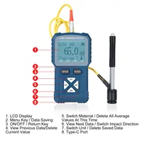 Durómetro Leeb de Alta Precisión, Durómetro Digital Portátil para Metales, Dispositivo de Impacto Tipo HLD HB HL D, Personalizado OEM