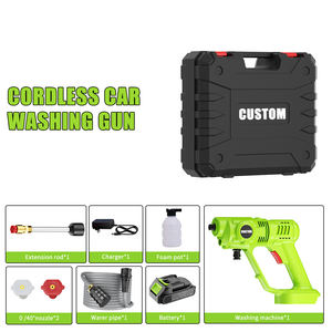 High <b>Pressure</b> Portable 21V Cordless Electric Car <b>Pressure</b> <b>Washer</b> with Lithium Battery PP Material 2.0Mpa 3.8L/min - Product Image 4