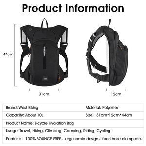 Mochila de Ciclismo, Informal, para Deportes al Aire Libre, Bolsa de Bicicleta, Mochila de Hidratación, Impermeable, para Correr, Deportes Acuáticos, Ciclismo, Poliéster Resistente - Product Image 4