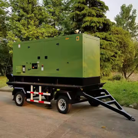 Generador diésel con Motor Cummins de 30 kw 40 kva, Generador de Energía diésel con Remolque, Precio