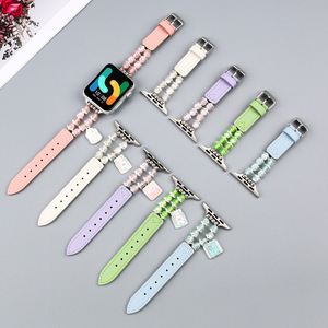 Il nuovo modello è adatto per <span class=keywords><strong>Apple</strong></span> Iwatches10/9/8/<span class=keywords><strong>SE</strong></span> Fine occhio di gatto con perline cinturino in pelle - Product Image 3