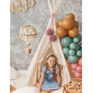 Tienda <span class=keywords><strong>de</strong></span> campaña grande y elegante para niñas, casa <span class=keywords><strong>de</strong></span> juegos interior <span class=keywords><strong>de</strong></span> <span class=keywords><strong>princesa</strong></span>, Castillo <span class=keywords><strong>de</strong></span> madera y lona para niños y bebés - Product Image 2