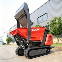 Mini-dumper autochargeur 500 kg 800 kg, petit dumper diesel pour travaux de terrassement et transport