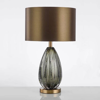 Lampe de table créative en verre de luxe simple lampe de table décorative design moderne salon chambre chevet