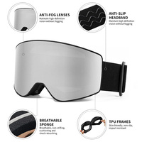 Masques de ski certifiés CE UV400, verres polarisés, double ventilation, fabricant de masques de snowboard OEM, personnalisation