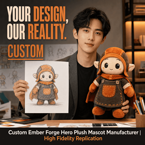 Peluche de Héroe Ember Forge, Peluche Personalizado, Animal de Peluche, Fabricante OEM ODM, Logotipo Personalizado, Regalo Promocional - Product Image 1
