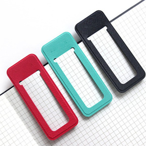 Manufacturer's leather <b>bookmarks</b>, Korean style minimalist student textbook binder, multi-color fresh office binder - Product Image 5