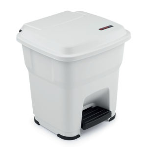 Bidone della Spazzatura Dover 35 L con Pedale, Bianco, per Cucina - Product Image 1