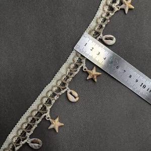 ZSY fatto a mano con perline nastro di pizzo ciondolo con <span class=keywords><strong>perla</strong></span> nappa frangia su misura treccia in rete per abbigliamento per borse - Product Image 2